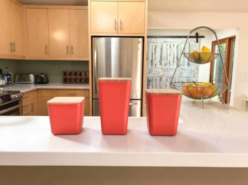 Bamboo Fiber Airtight Kitchen Canisters