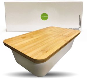 bread box on countertop