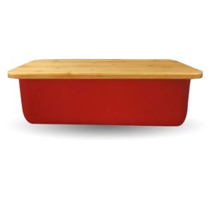 Red Bread Box Side View